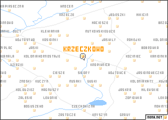 map of Krzeczkowo