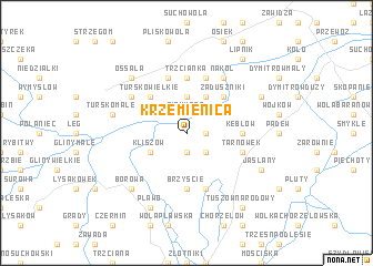 map of Krzemienica