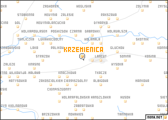 map of Krzemienica