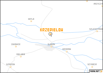 map of Krzepielów