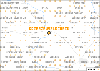 map of Krzeszew Szlachecki