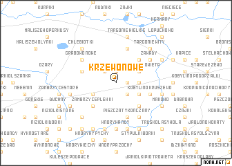 map of Krzewo Nowe