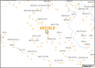map of Kržišče
