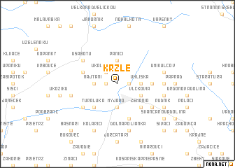 map of Kržle