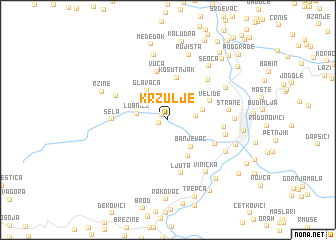 map of Kržulje