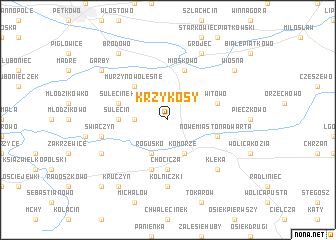 map of Krzykosy