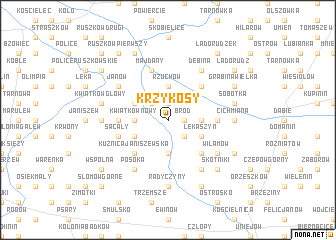 map of Krzykosy