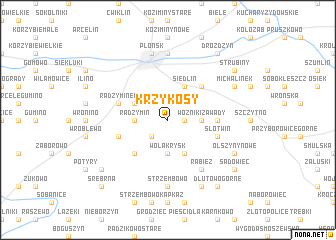 map of Krzykosy