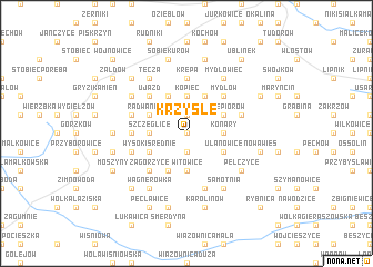 map of Krzyśle