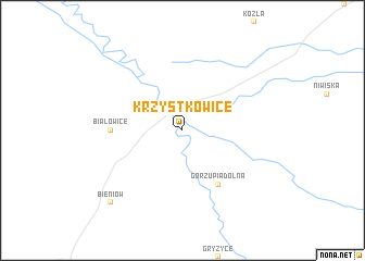map of Krzystkowice