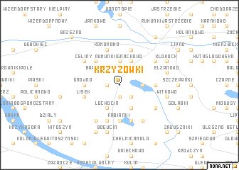 map of Krzyżówki