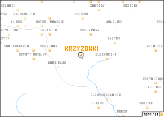 map of Krzyżówki