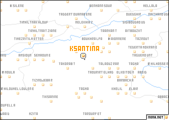 map of Ksantina