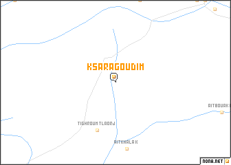 map of Ksar Agoudim