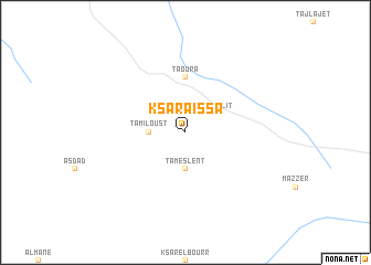 map of Ksar Aïssa