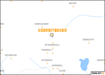 map of Ksar Aït Beker