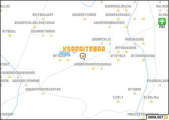 map of Ksar Aït Rbaa