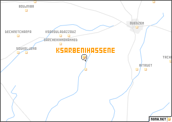 map of Ksar Beni Hassene