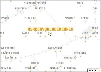 map of Ksar Day Oulad Embarek