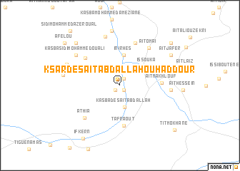 map of Ksar des Aït Abdallah Ou Haddour