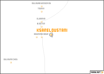 map of Ksar el Oustani