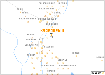 map of Ksar Guedim