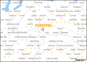 map of Ksawerów