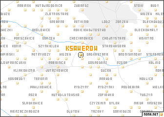 map of Ksawerów