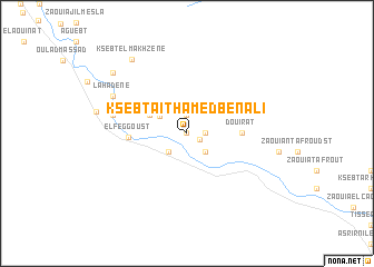 map of Ksebt Aït Hamed Ben Ali