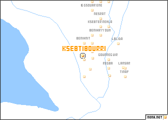 map of Ksebt Ibourri