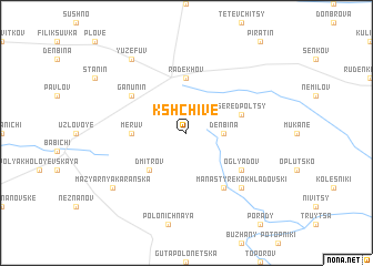 map of Kshchive