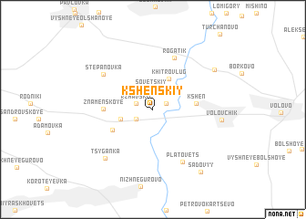 map of Kshenskiy