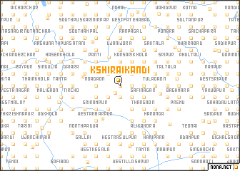 map of Kshirāikāndi