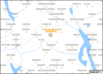 map of Książ