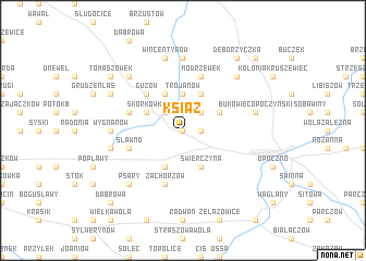 map of Książ