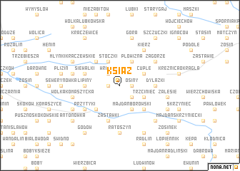 map of Książ