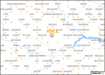 map of Kšice