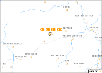 map of Ksir Beni Zid