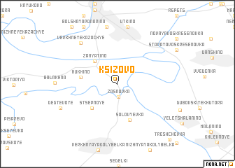 map of Ksizovo