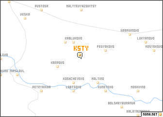 map of Ksty