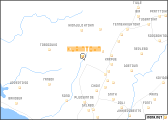 map of Kuain Town