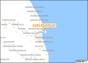 map of Kuala Dungun