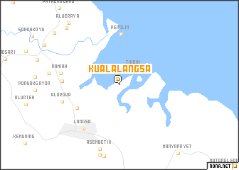 map of Kualalangsa