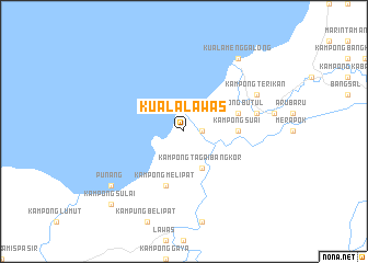 map of Kuala Lawas