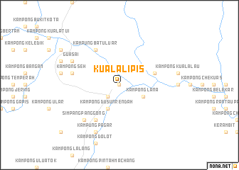 map of Kuala Lipis