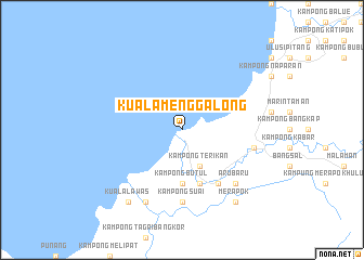 map of Kuala Menggalong