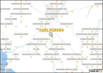 map of Kuala Sawah