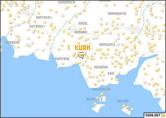map of Kuam