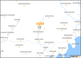 map of Kuam