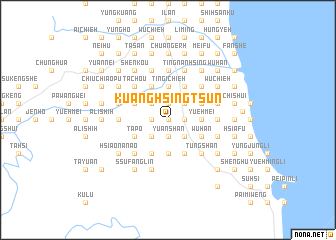 map of Kuang-hsing-ts\